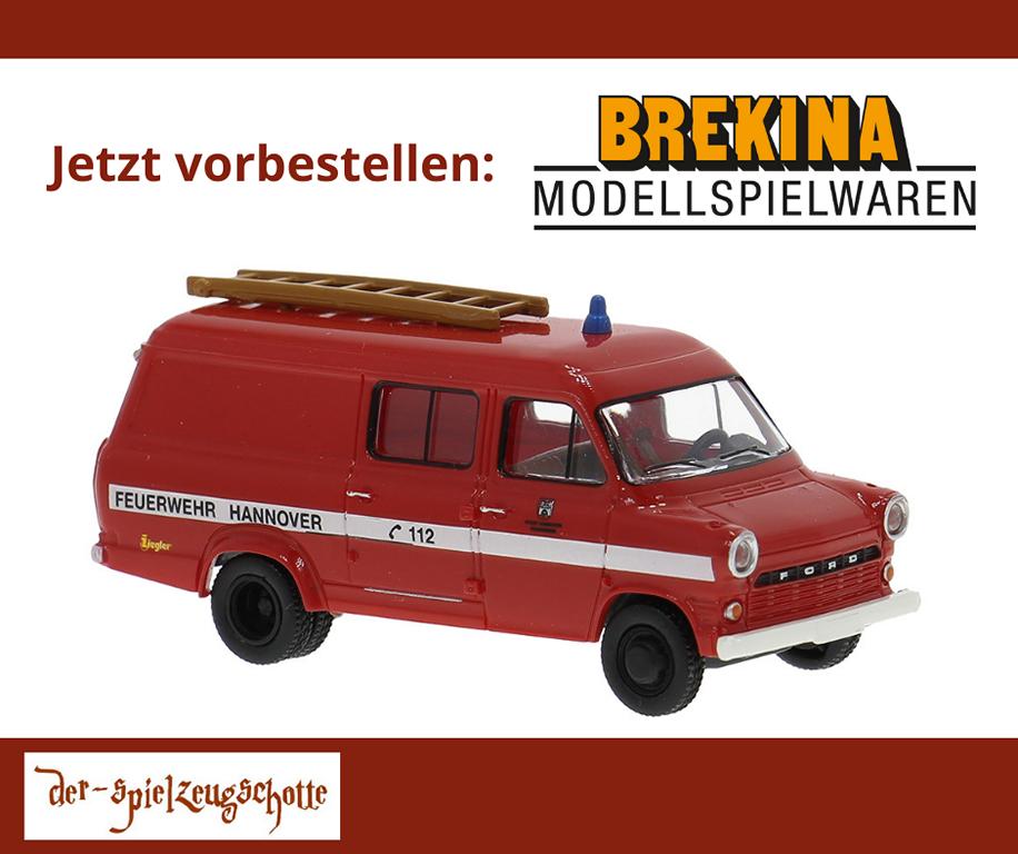 Ford Transit Feuerwehr Hannover - Brekina 34167