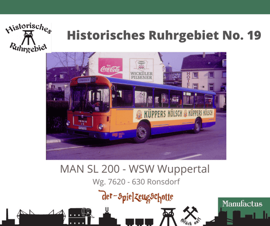 MAN SL 200 WSW Wuppertal 7620 Küppers Kölsch - Rietze Sondermodell