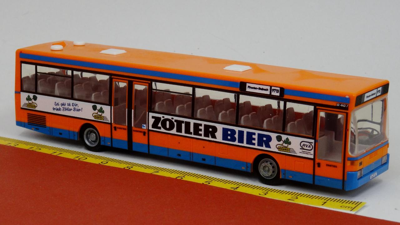 MB O 407 RVA Regionalverkehr Allgäu  Zötler Bier- Rietze Sondermodell