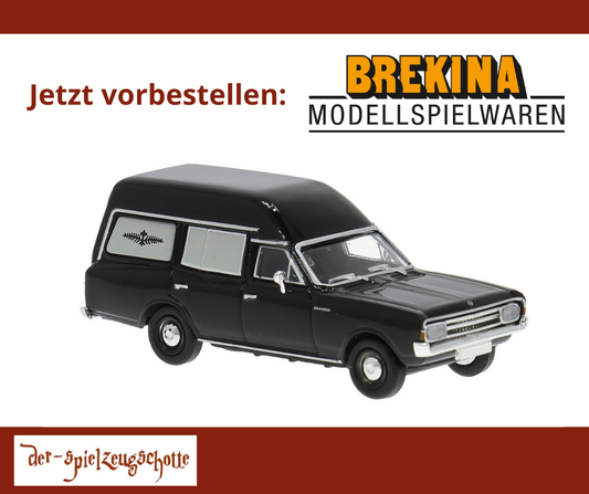 Opel Rekord C Bestatter Leichenwagen - Brekina 20677