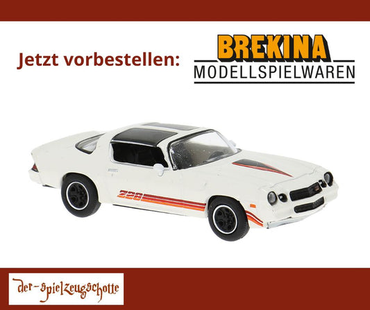 Chevrolet Camaro 1980 weiß mit Dekor - Brekina 18053