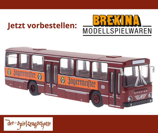 Büssing BS 120 N Deutsche Bundesbahn Jägermeister - Brekina 59268