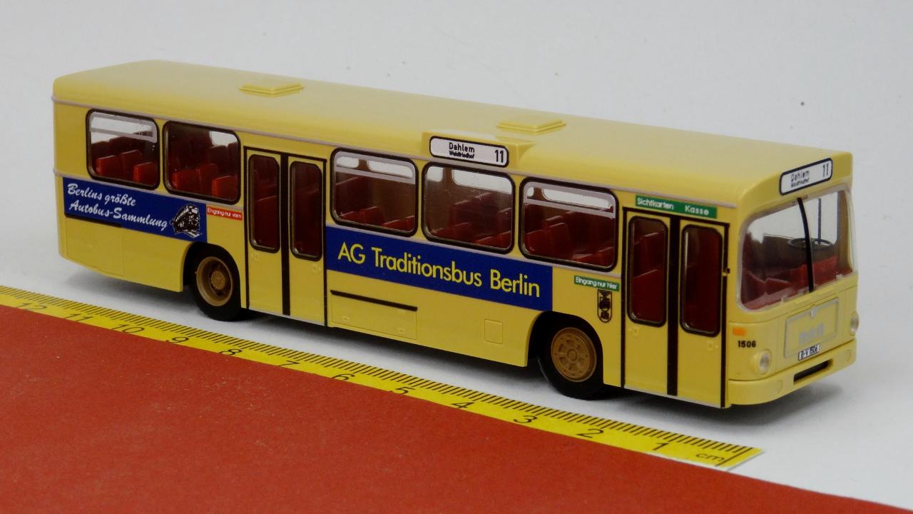 MAN SL 200 BVG Berlin - Wg. 1506 Traditonsbus - Rietze Sondermodell