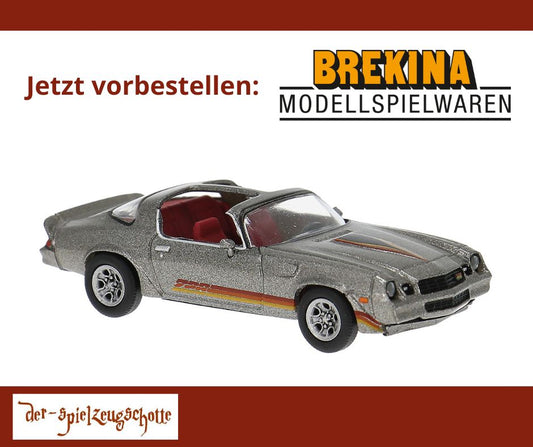 Chevrolet Camaro 1980 grau metallic mit Dekor - Brekina 18055