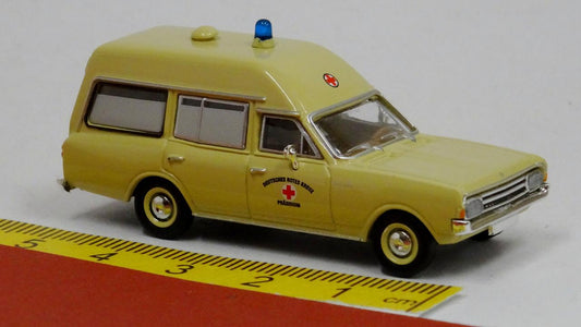 Opel Rekord C KTW des DRK Rotes Kreuz - Brekina 20670