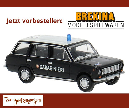 Fiat 124 Familiare Carabinieri - Brekina 22427
