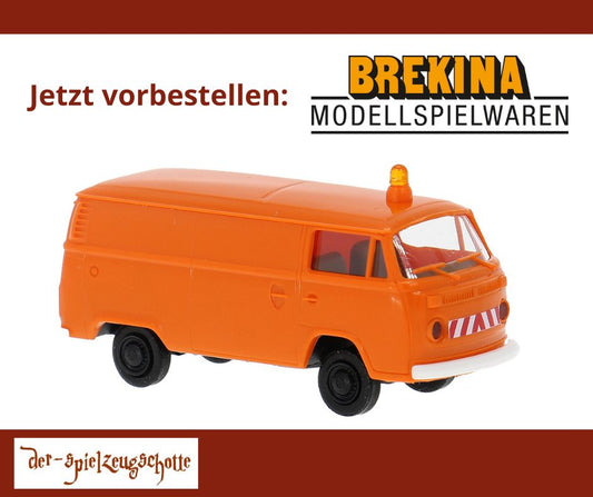 VW T2 Kasten Kommunalfahrzeug orange - Brekina 33551