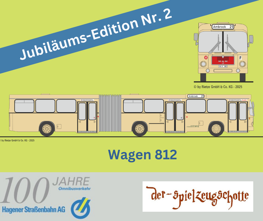 MAN SG 192 Hagener Straßenbahn 812 - ohne Werbung - Rietze Sondermodell