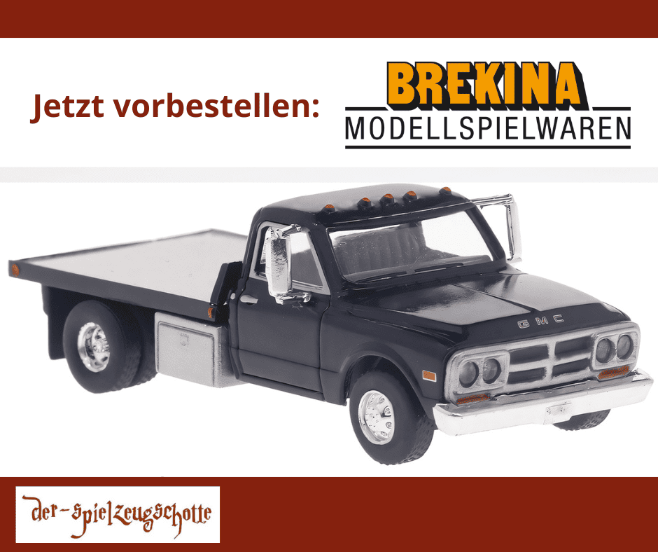 GMC Sierra Grande platform truck schwarz - Brekina 19669