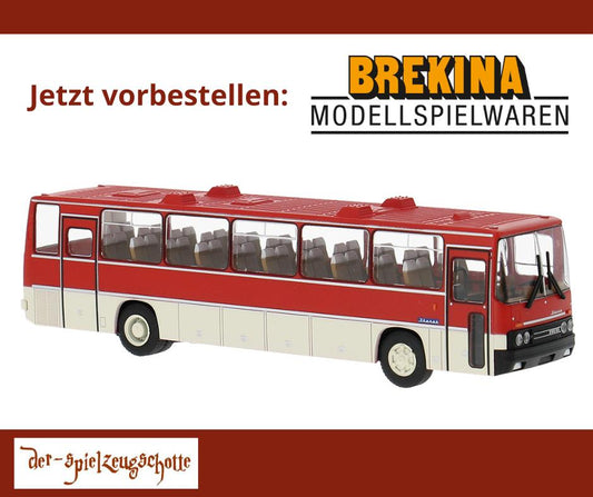 Ikarus 250 Reisebus rot weiss - Brekina 59822