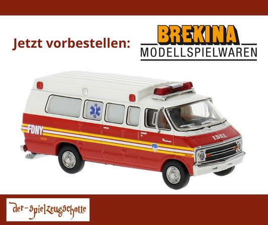 Dodge Ambulance FDNY New York - Brekina 18301
