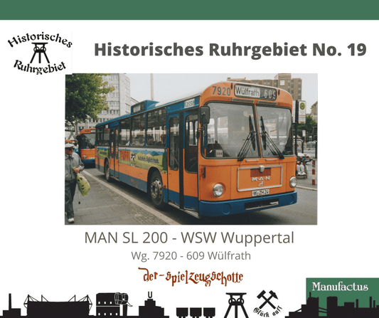 MAN SL 200 WSW Wuppertal 7920 Tuffi Milch - Rietze Sondermodell