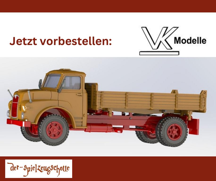 MAN 19.230 DHKA Hauber 2-achs Kipper orange - VK-Modelle 31303