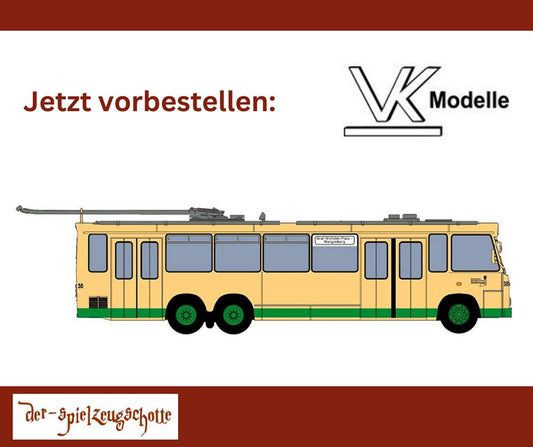 TS3 Trolleybus O-Bus Solingen 38 - grüner Streifen - VK-Modelle 40038