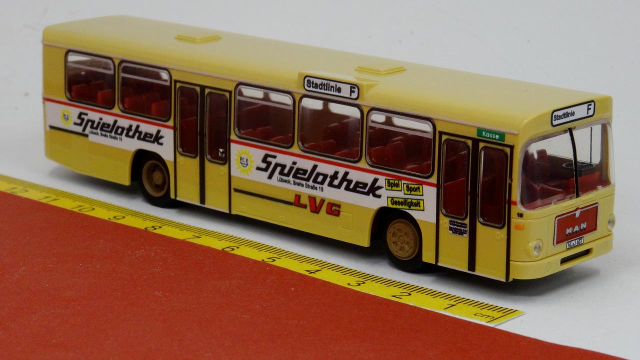 MAN SL 200 LVG Lübeck 18 Spielothek - Rietze Sondermodell