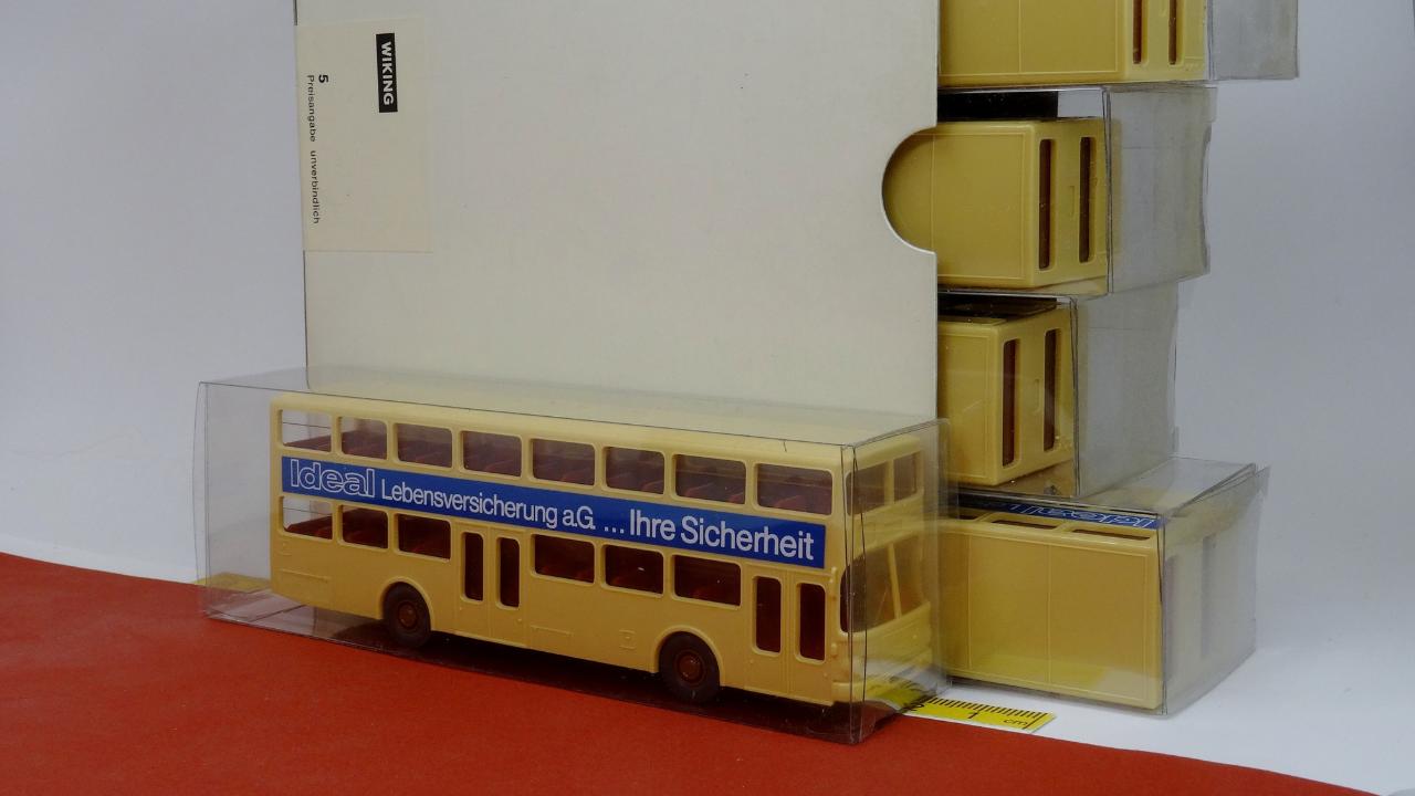 MAN SD 200 Doppeldecker Berlin Ideal Lebensversicherung - 5er Pack originalverpackt - Wiking Sondermodell