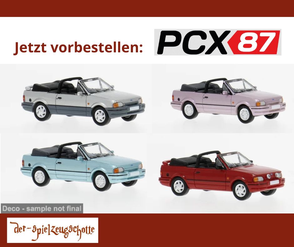 Ford Escort MK IV Cabrio 1986 rot - PCX87