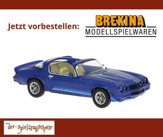 Chevrolet Camaro 1980 blau mit Dekor - Brekina 18054