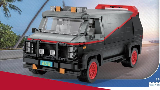 Klemmbausteine GMC A-Team American Van - Blue Brixx 108460