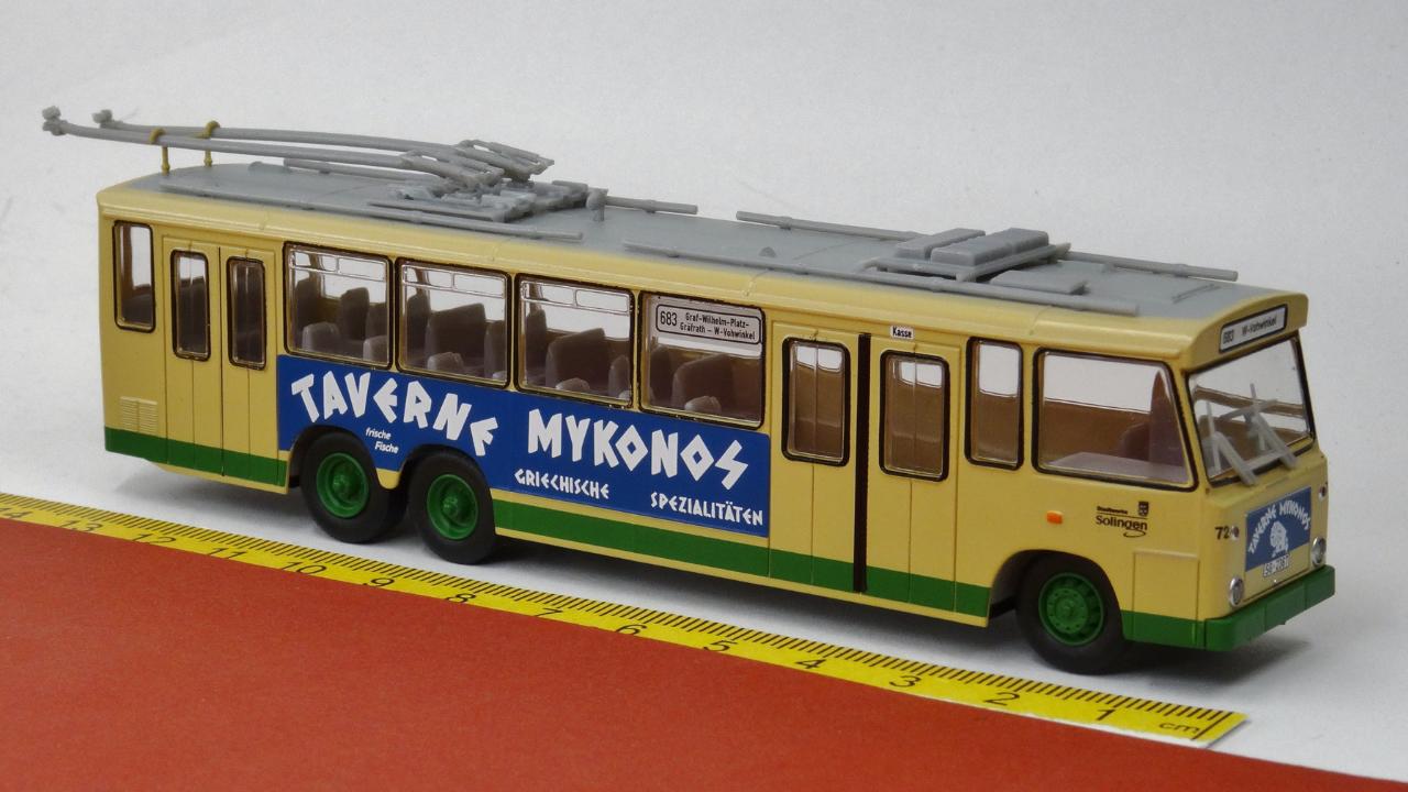 TS3 Trolleybus O-Bus Solingen 72 - Mykonos - VK-Modelle 40072