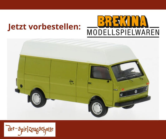 VW LT Hochraumkastenwagen grün - Brekina 34955