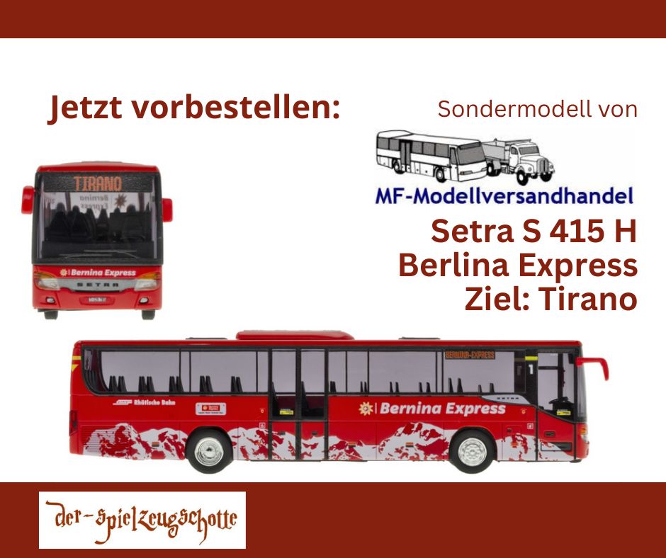Setra S 415 H Rhätische Bahn/Postauto Schweiz - Bernina Express - Tirano