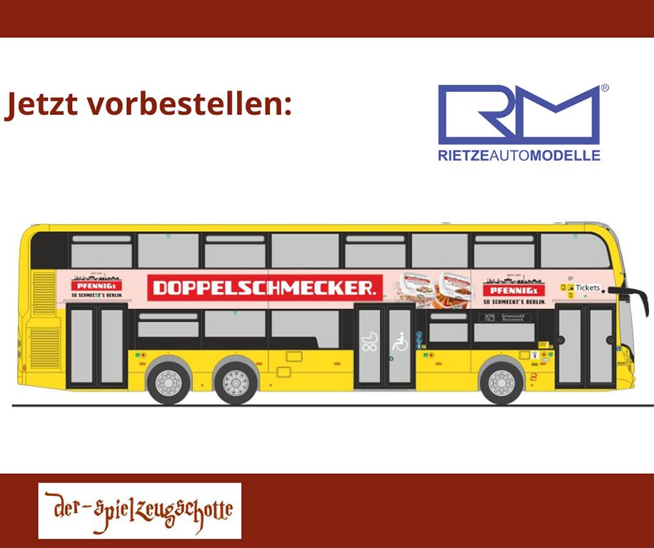 ADL Enviro 500 BVG Berlin - Pfennigs Doppelschmecker - Rietze 78030