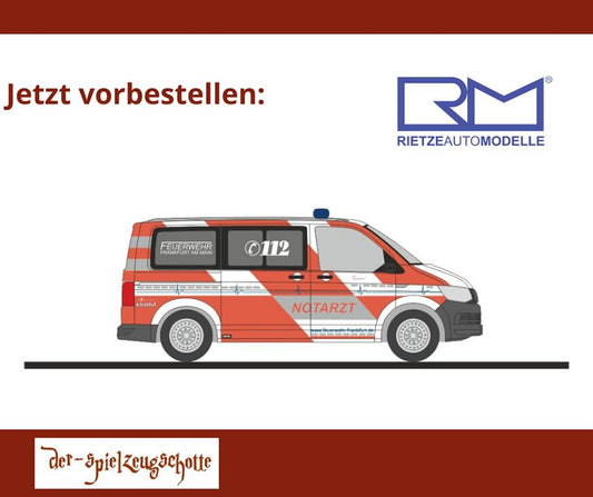 Volkswagen VW T6 Notarzt Feuerwehr Frankfurt - Rietze 53966