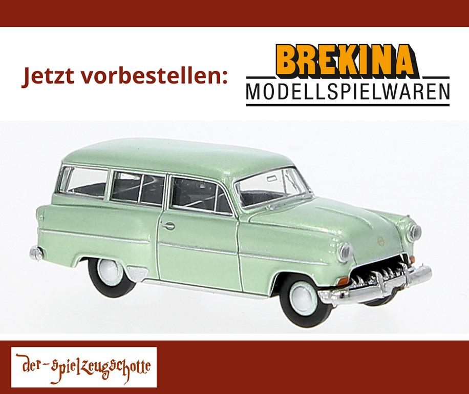 Opel Olympia ´54 CarAVan lichtgrün - Brekina 20248