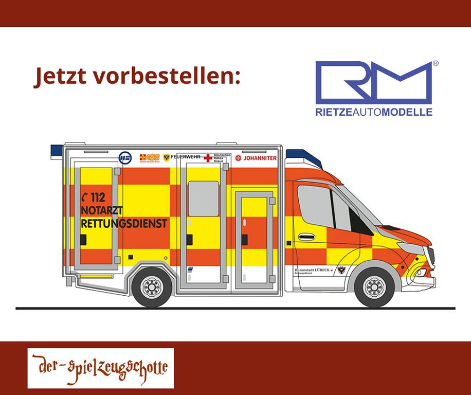 Mercedes Sprinter RTW GSF: Feuerwehr Lübeck - Rietze 76152