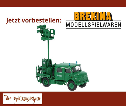 Mercedes L 911 Lichtmastwagen Polizei - Brekina 47190