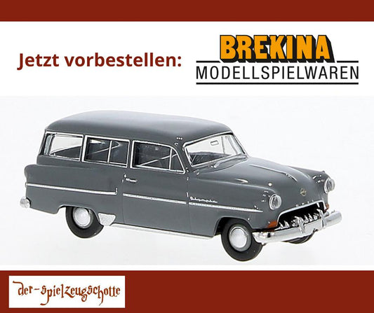 Opel Olympia ´54 CarAVan grau - Brekina 20243