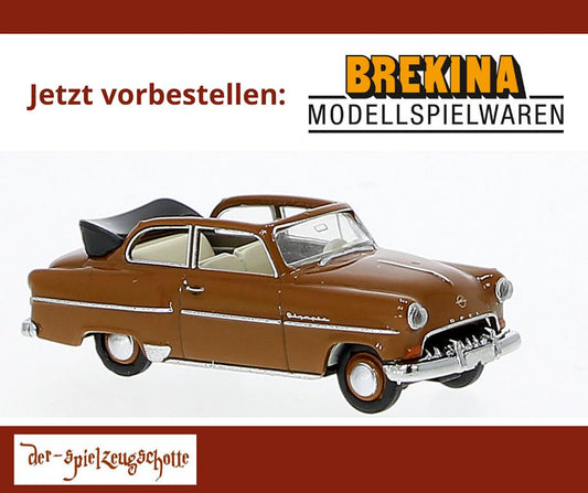 Opel Olympia ´54 Cabrio braun - Brekina 20252