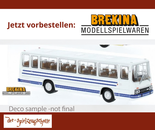 Ikarus 255.71 weiß mit blauem Streifen - Brekina 59657