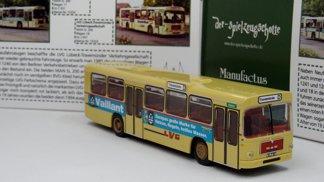 MAN SL 200 LVG Lübeck 17 Vaillant - Rietze Sondermodell