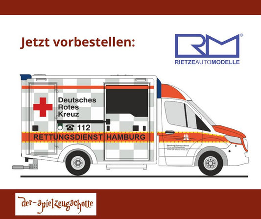Mercedes Sprinter Wietmarscher RTW DRK Hamburg - Rietze 76159