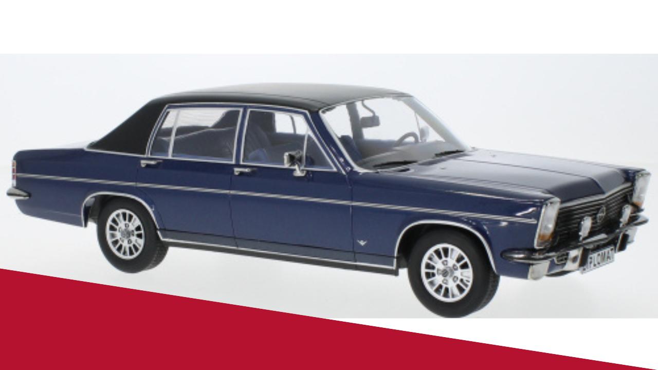 Opel Diplomat B metallic-dunkelblau/matt-schwarz, 1972 - 1:18 - MCG18336