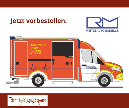 Mercedes Sprinter Wietmarscher RTW Feuerwehr Hamm - Rietze 76172