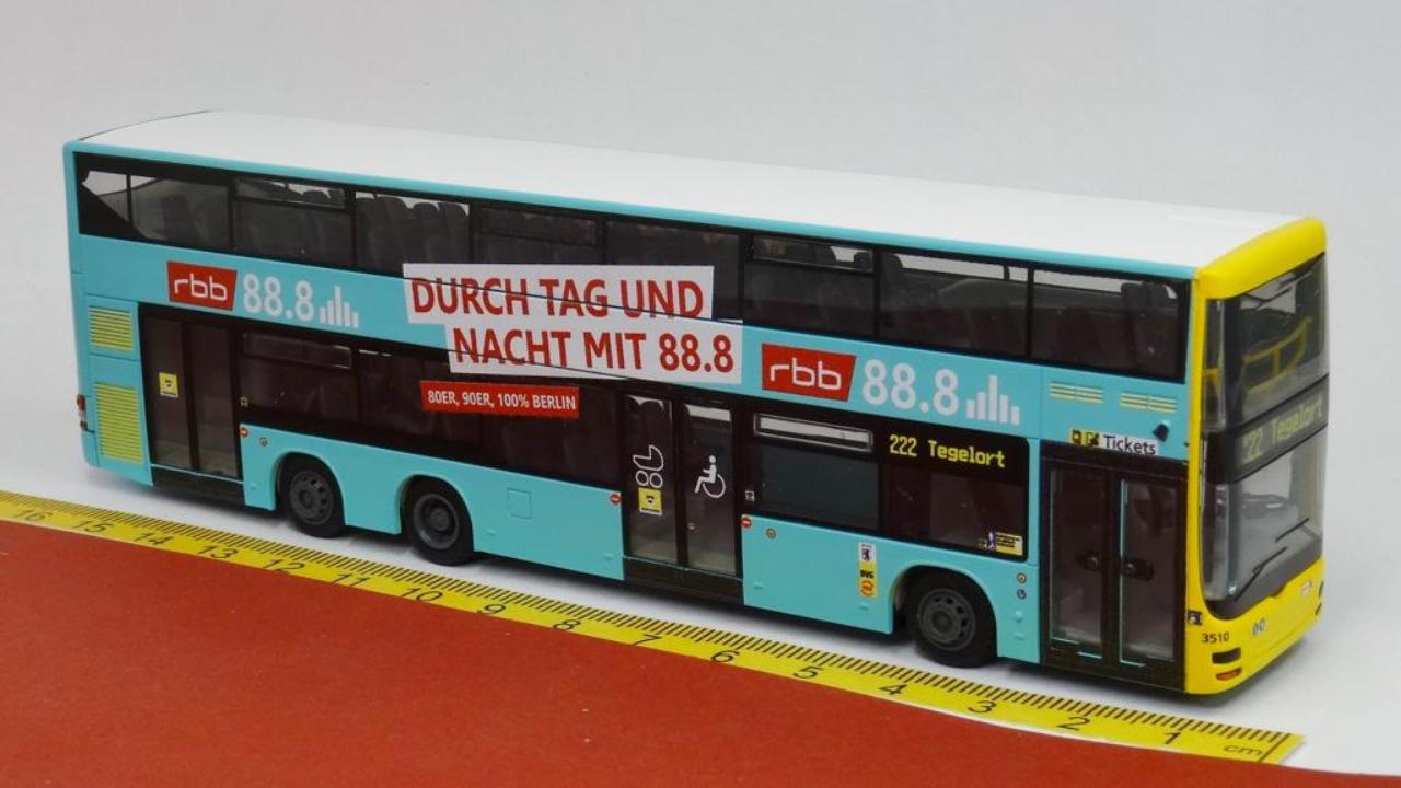 MAN DL07 Doppeldecker: BVG Berlin rbb 88.8 - Rietze 67796