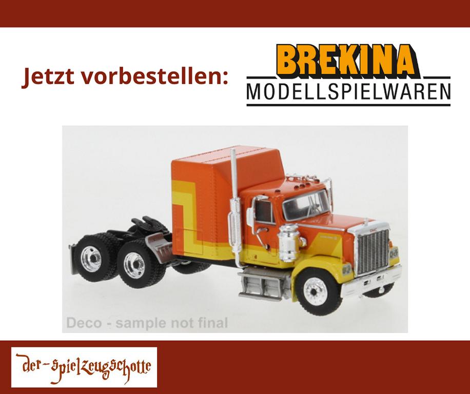 GMC General Zugmaschine orange gelb - Brekina 85778