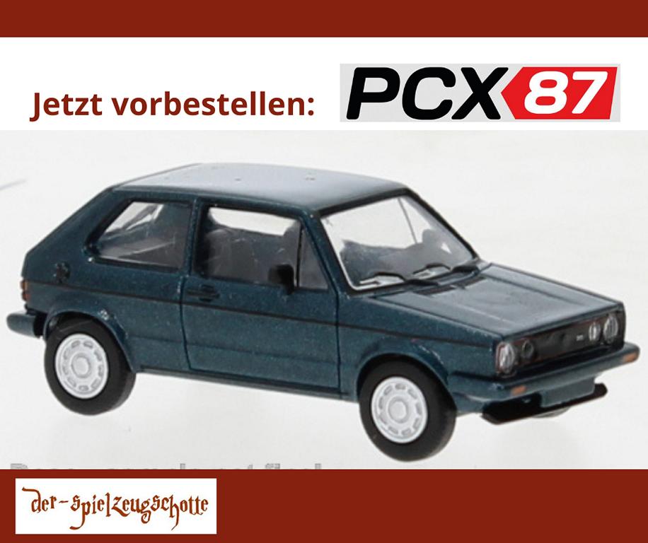 Volkswagen VW Golf I GTI Pirellli metallic dunkelgrün - PCX87 870526