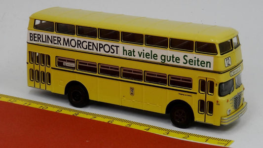 Büssing D2U Doppeldecker BVG Berlin Morgenpost - Brekina 61259