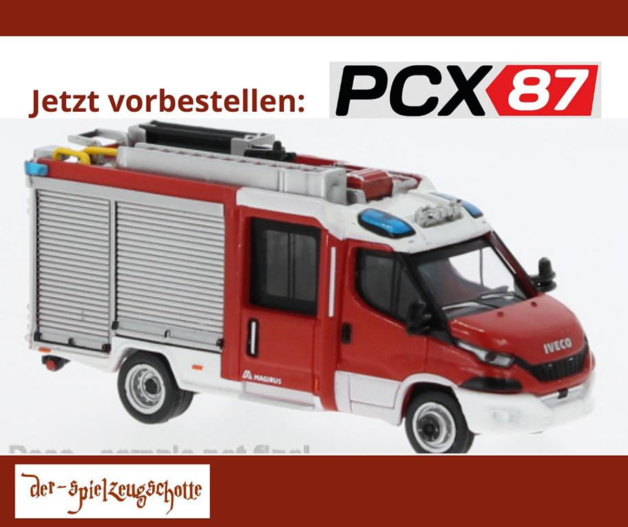 Iveco Magirus Daily MLF Feuerwehr rot/weiß - PCX87 870544