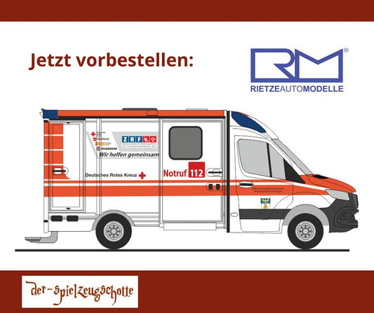 Mercedes Sprinter Strobel RTW DRK Dillingen Saar - Rietze 76162