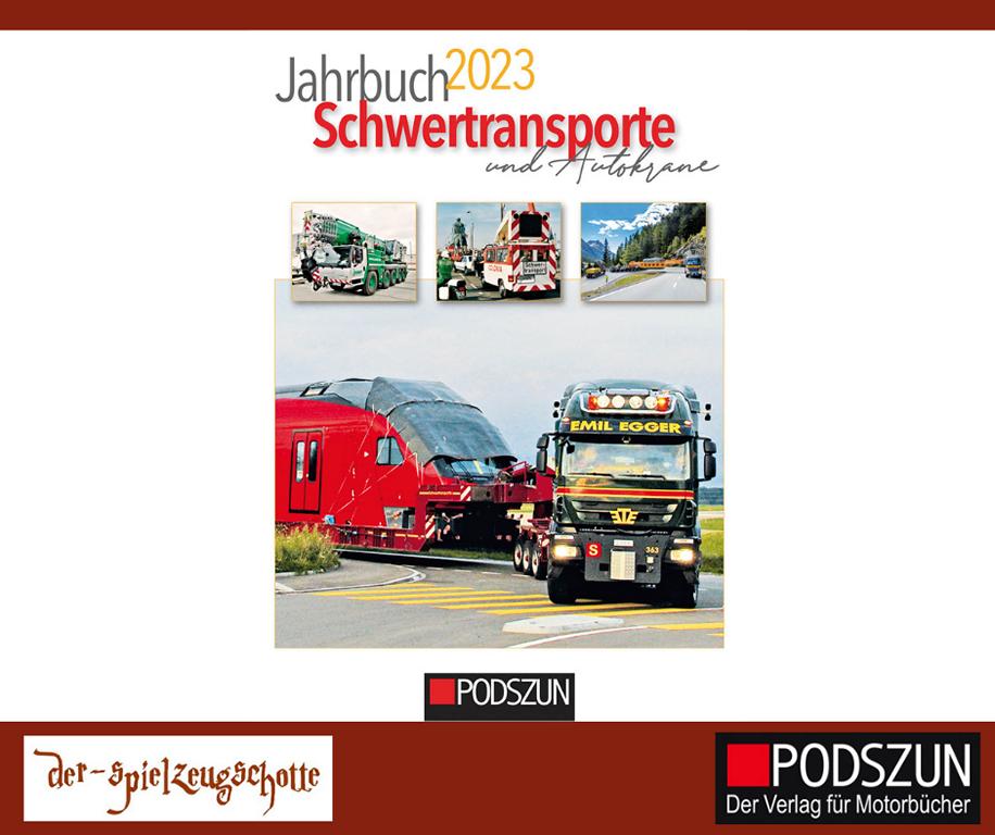 Jahrbuch 2023 Schwertransporte und Autokrane - Podszun Verlag