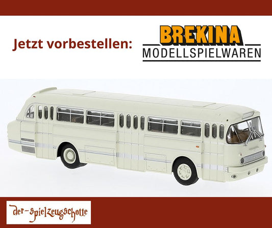 Ikarus 66 3-türig Stadtbus weiß - Brekina 59575