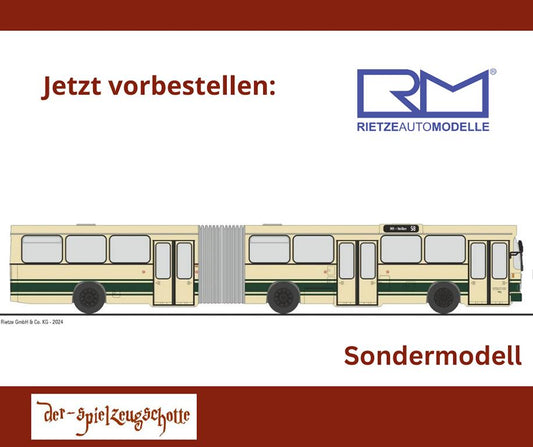 MAN SG 192 Betriebe der Stadt Mülheim a.d.R. ohne Werbung - Rietze Sondermodell